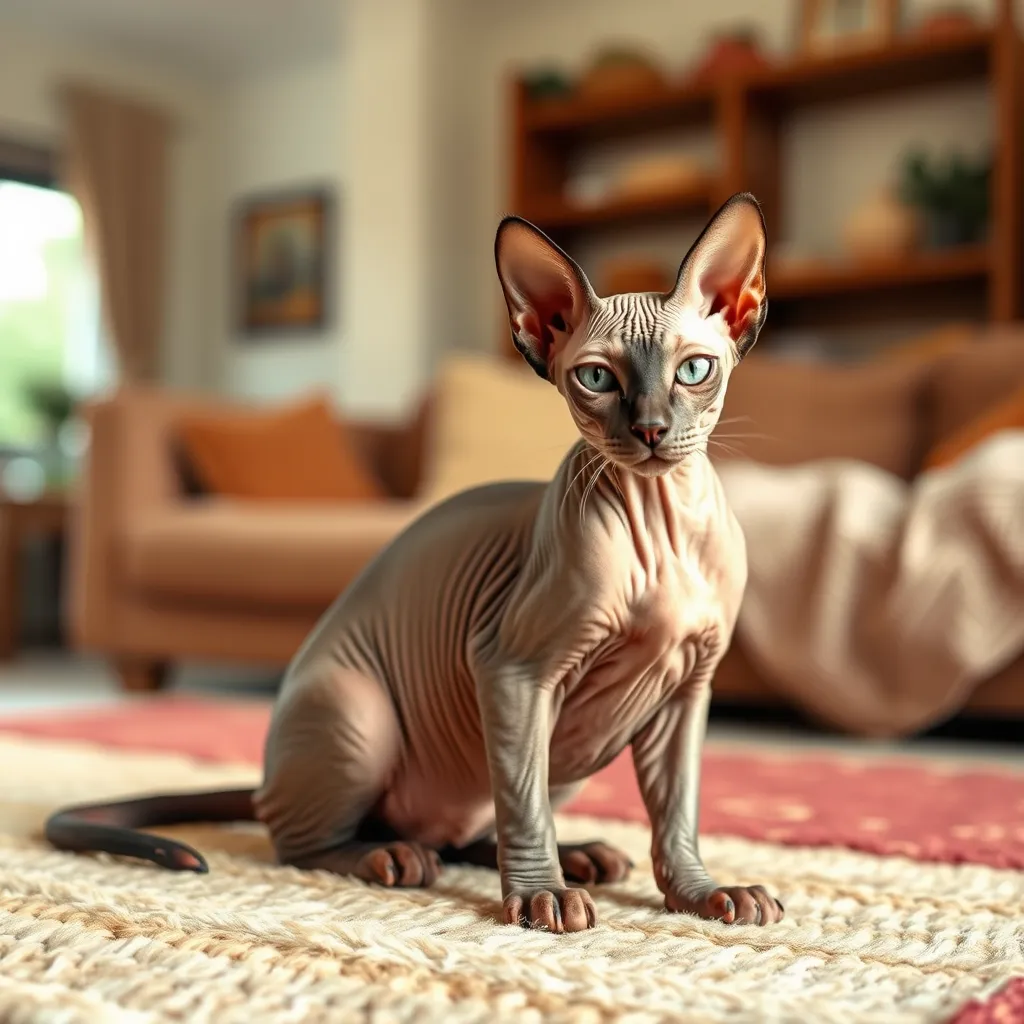 Sfinks – kot bez sierści, ale pełen ciepła